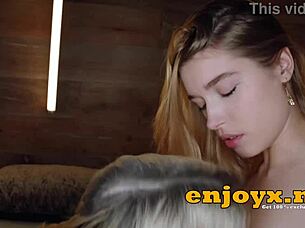 Tory Sweet Freya Mayer share double dildo hardcore fingering