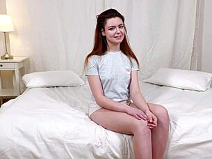 Shy Redhead Virgin's Heart-Pounding Casting Debut with Vira Gold