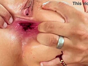 Jazmine white's monster BBC threesome anal DP destruction!