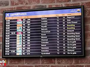 Posh English blonde milf's mature pussy drilled in first-class lounge