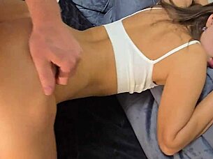 hey honey i tricked you with this hot cum shower all over me