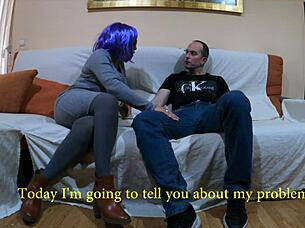 Zoe Bombon's tiny tits bounce as mature stud pounds her deep