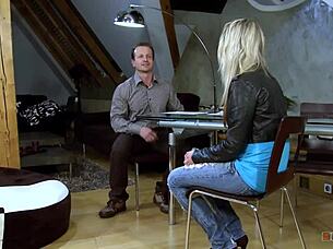 petite blonde licks cum after wild cowgirl ride