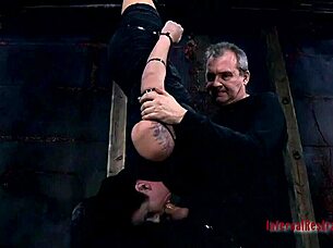 bound tight pussy slut begs for rough hardcore cock sucking in erotic bondage sadomasochism?