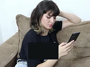 did you see my husband fuck my friend while i watched and loved being his cuckold whore with cum in mouth?