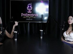 Anabele Nogueira bottles pussy toy in sheer red