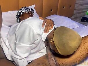 petite ebony nurse rides monster bbc on patient ass