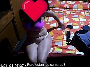 Fun fan meets fetishist for casual homemade session