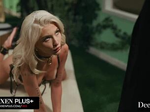 bratty emma rosie blindfolded cuffed deep ass fucked rough