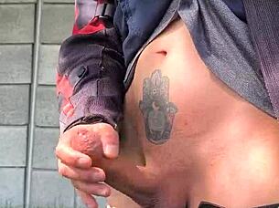 does my hard cock throb watching me masturbate outdoors?