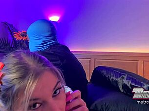 Snow bunny pawg chokes on cock after brutal ass spanking