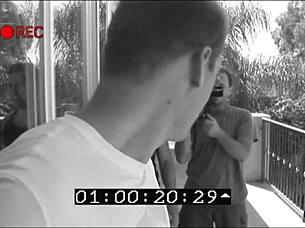 small tits shiver as blonde handles two huge cocks