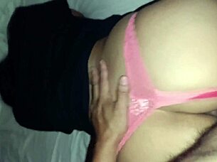 tiny Latina cuñada takes huge creampie in her small ass