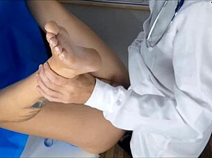 gyno doc cant resist patients wet pussy during exam 😏👅