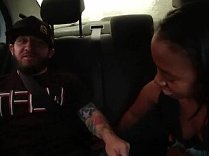 we took skinny african babe's tight pussy and ass to beach massage