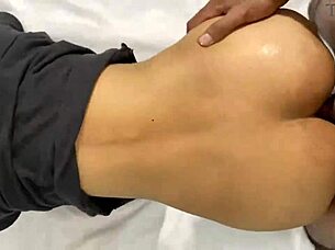 Skinny Indian Aunty's Big Ass Takes Monster Cock Deep in Hardcore Anal Pounding!