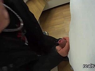 adorable czech babe gets teased in shop then stripped and fucked pov style