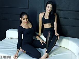 girl, isn't moonblack's sexy skinny body in kinky sportwear just begging for it?