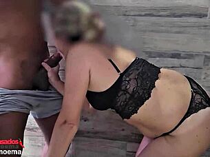 black guy wrecks my blonde wife in front of me