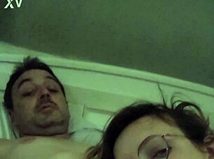 petite babe deepthroats her man's thick cock hard