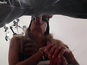 perfect milf gags on monster cock for epic cum swallow preview