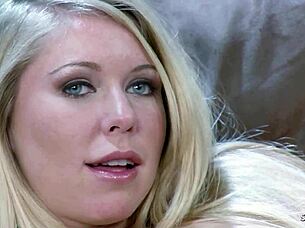 tall blonde beauty with perfect tits gets casted and fucked hard!