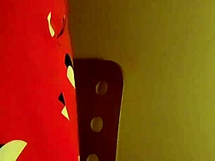 Nurse Lucy Diamond twerks seductively in sheer fishnets