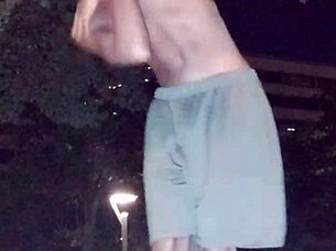 Cute skinny milf picks up massive black cock for gym fun