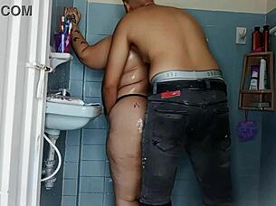 stepbro spies on my steamy bath tease part 1 👀🛁