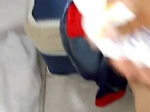 huge creampie blasts deep in her ass then she pushes it out