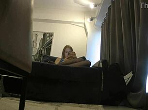 Hot Horny Tight Petite College Coed Teases Big Cock Balls Ignoring It Completely