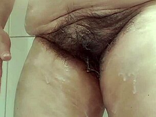 Surprise bathroom creampie ravages mature latina milf's curves