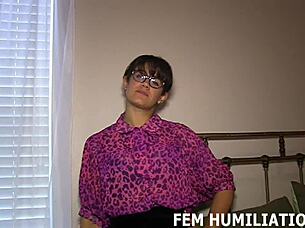 try squeezing into my slinky lingerie for femdom fun