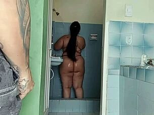 stepbro spies on my steamy bath tease part 1 👀🛁