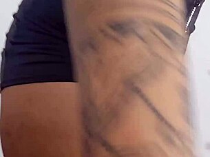 my lover's armpit fetish makes him cum watching me like this