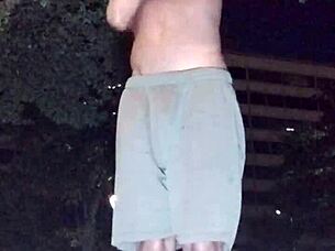 Cute skinny milf picks up massive black cock for gym fun