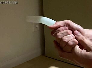 humidifier tube gives smooth handjob stroke