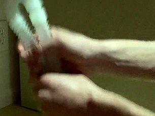 humidifier tube gives smooth handjob stroke