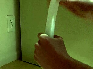 humidifier tube gives smooth handjob stroke