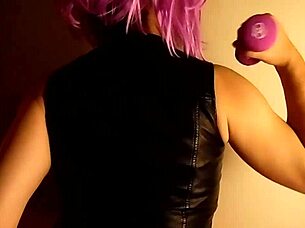 Nurse Lucy Diamond twerks seductively in sheer fishnets