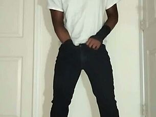 Clothed jeans wrestling jerk off instructions with wristbands