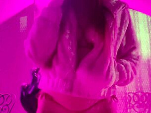 italian milf artemisia smokes cigarette in outdoor fetish play