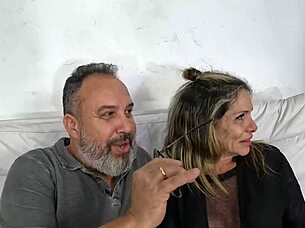 mature brazilian sabrina fit at 51 joins adult world with juicy big pussy party lingerie photoshoot and group fun