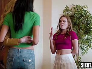 Reagan Foxx enjoys pussy licking from Katie Kush and Kendra James