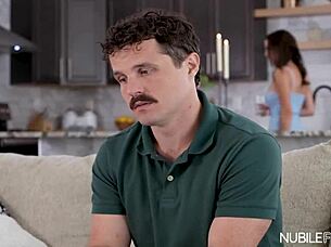 rissa may learns deepthroat anatomy 😍 shy big tits teen