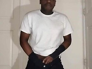 Clothed jeans wrestling jerk off instructions with wristbands