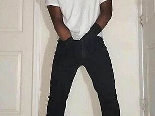 Clothed jeans wrestling jerk off instructions with wristbands