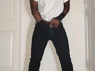 Clothed jeans wrestling jerk off instructions with wristbands