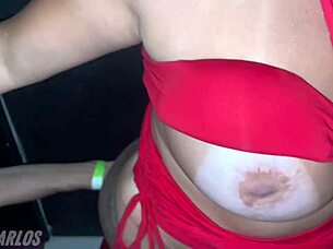 Gloryhole amateur used two cocks mouth ass husband watches