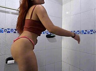 Step-Cousin Begs for My Cum After Shower Catch in Sloppy POV Facial!